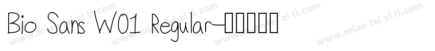 Bio Sans W01 Regular字体转换